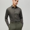 Khaki Muscle Fit Shirt