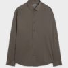 Khaki Muscle Fit Shirt