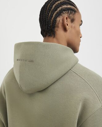 Khaki Oversized Fit Hoodie