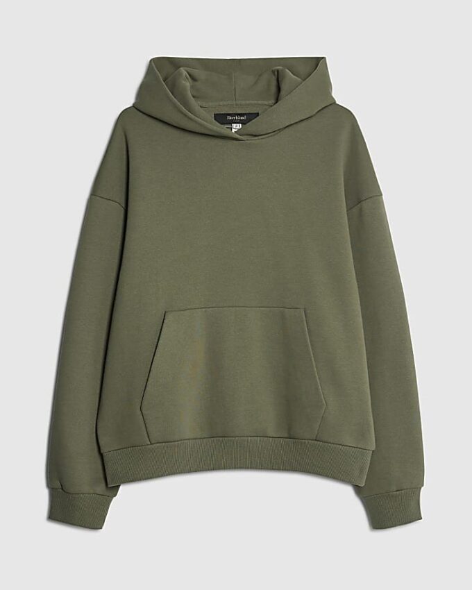 Khaki Oversized Fit Hoodie Khaki Oversized Fit Hoodie