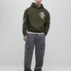 Khaki Oversized Fit Japanese Kamakura Hoodie