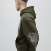 Khaki Oversized Fit Japanese Kamakura Hoodie