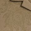 Khaki Regular Fit Paisley Embroidery Shirt