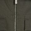 Khaki Regular Fit Zipped Overshirt