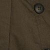 Khaki Rib Hem Cropped Trench Jacket