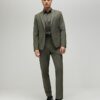 Khaki Skinny Fit Suit Jacket