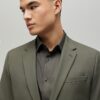 Khaki Skinny Fit Suit Jacket