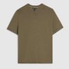 Khaki Slim Fit Knitted T-Shirt