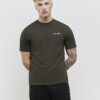 Khaki Slim Fit Textured Ame Saint T-Shirt