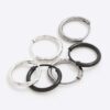 Metal Pack of 3 Multi Mixed Hoop Earrings