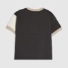 Mini Boys Beige Colour Block Luminis T-Shirt