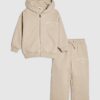 Mini Boys Beige Essentialism Hoodie Set