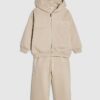 Mini Boys Beige Essentialism Hoodie Set