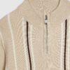 Mini Boys Beige Funnel Neck Top