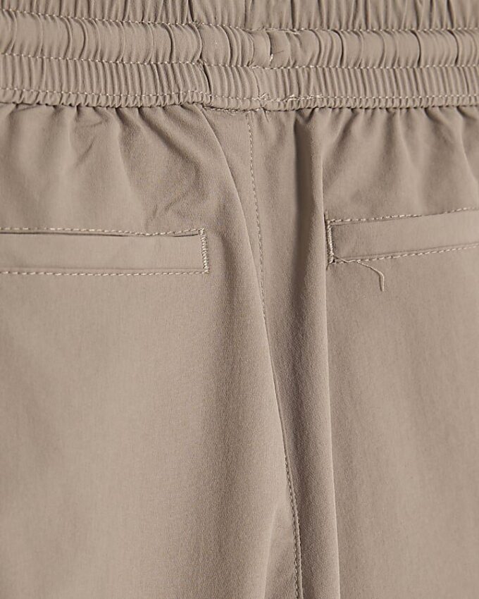 Mini Boys Beige Zip Cargo Trousers Mini Boys Beige Zip Cargo Trousers