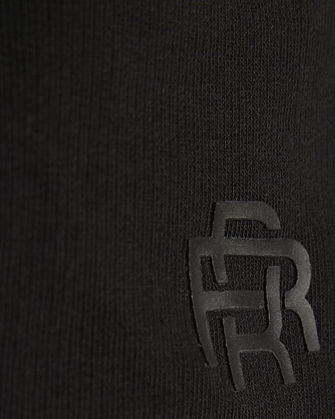 Mini Boys Black RR Shorts Set