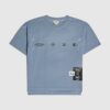 Mini Boys Blue Oversized Ombre Studio T-Shirt