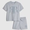 Mini Boys Blue RR T-Shirt And Shorts Set