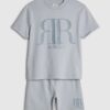 Mini Boys Blue RR T-Shirt And Shorts Set