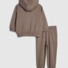 Mini Boys Brown Essentialism Hoodie Set