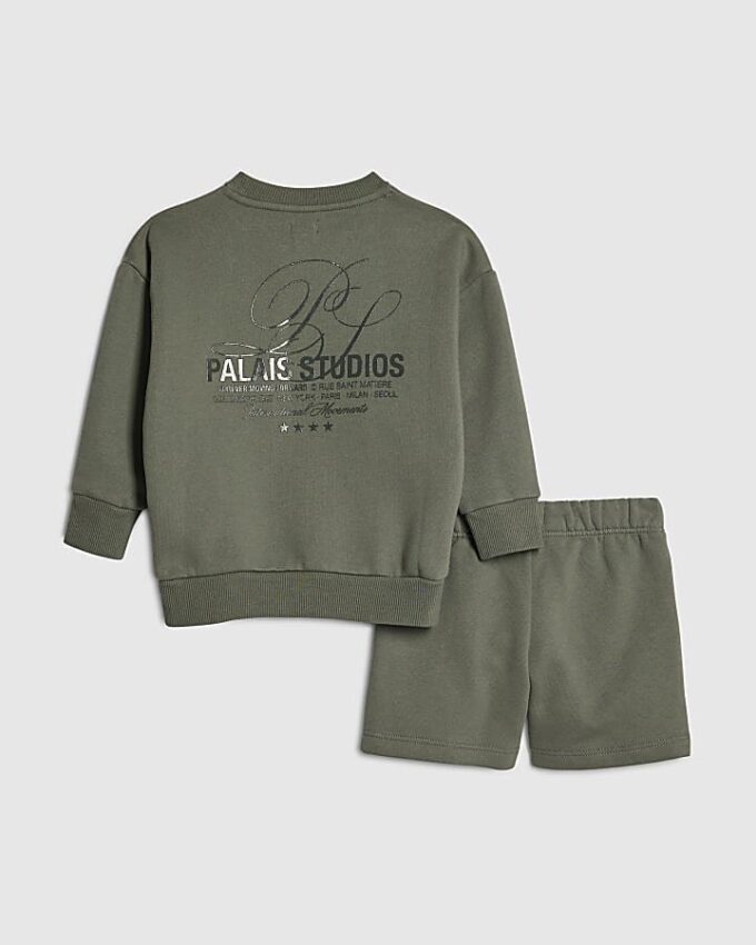 Mini Boys Green Palais Sweatshirt Set Mini Boys Green Palais Sweatshirt Set
