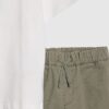 Mini Boys Green Twill Shirt 3 Piece Set