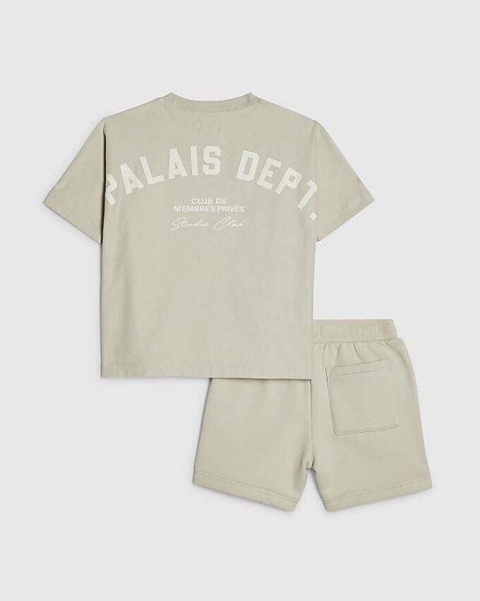 Mini Boys Grey Palais Dept T-Shirt Set