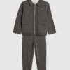 Mini Boys Grey Textured Jacket 3 Piece Set Mini Boys Grey Textured Jacket 3 Piece Set