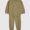 Mini Boys Khaki Essentialism Sweatshirt Set Mini Boys Khaki Essentialism Sweatshirt Set