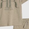 Mini Boys Khaki RR T-Shirt And Shorts Set