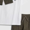 Mini Boys Khaki Textured Harrington Set Mini Boys Khaki Textured Harrington Set