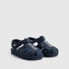 Mini Boys Navy Caged Jelly Sandals