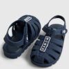 Mini Boys Navy Caged Jelly Sandals
