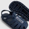 Mini Boys Navy Caged Jelly Sandals