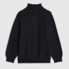 Mini Boys Navy Funnel Neck Top