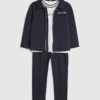 Mini Boys Navy Jacket 3 Piece Set Mini Boys Navy Jacket 3 Piece Set