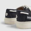 Mini Boys Navy Laced Boat Shoes