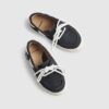 Mini Boys Navy Laced Boat Shoes