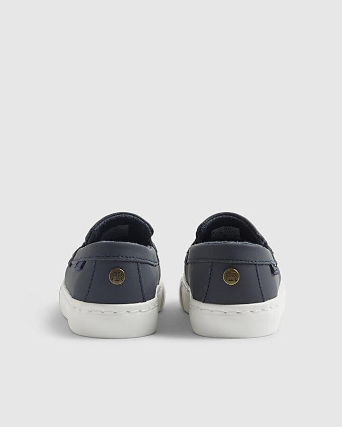 Mini Boys Navy Loafers