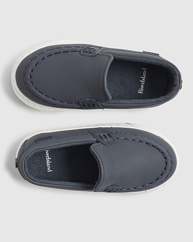 Mini Boys Navy Loafers