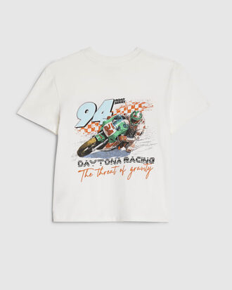 Mini Boys White 94 Bike T-Shirt