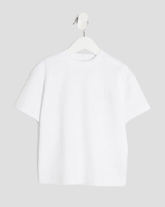 Mini Boys White Luminis Back Print T-Shirt