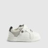 Mini Boys White RI Embossed Trainers