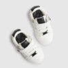 Mini Boys White RI Embossed Trainers