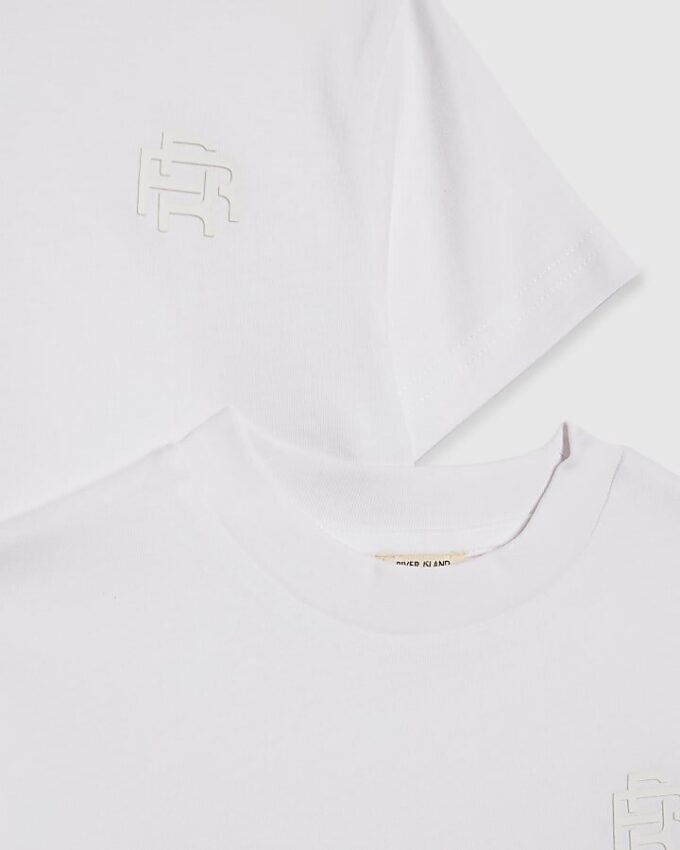 Mini Boys White RR Pack Of 3 T-Shirts