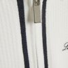 Mini Boys White Slim fit Textured Polo Shirt