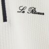 Mini Boys White Slim fit Textured Polo Shirt