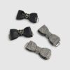 Mini Girls Black Bow Straps Mary Jane Shoes