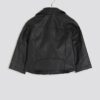 Mini Girls Black Faux Leather Biker Jacket