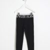Mini Girls Black RI Waistband Leggings
